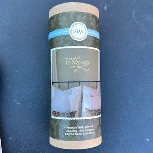 Always kiss me goodnight wall stickers